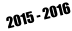 2015 - 2016
